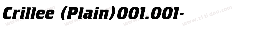 Crillee (Plain)001.001字体转换